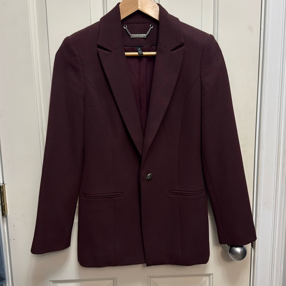 White House Black Market Textured Blazer